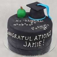 Graduation Maths Cake
